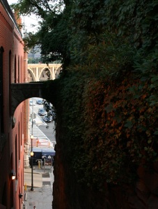 A view of Key Bridge from the "Exorcist Stairs".